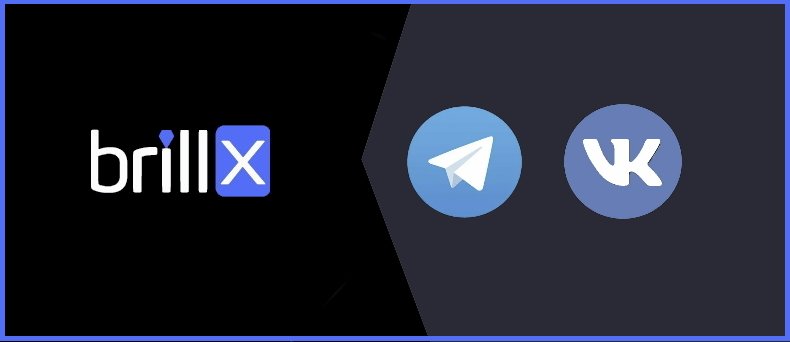 Официальные соцсети Brillx.gg casino: Telegram и Вконтакте